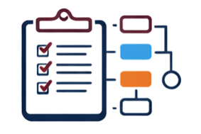Structured process icon